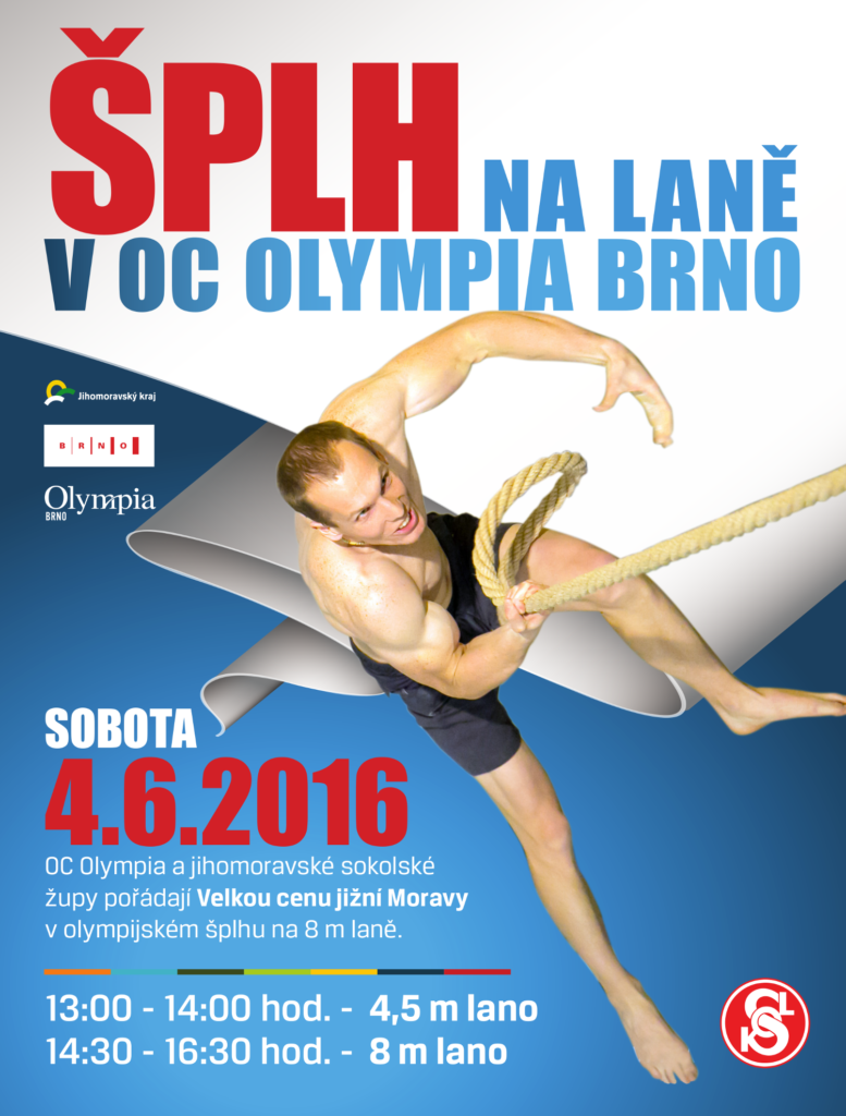 Šplh na laně v Olympii 2016 - plakát