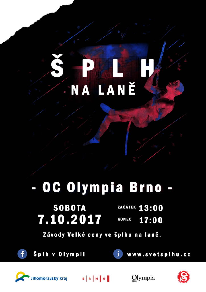 Šplh na laně v Olympii 2017 - plakát
