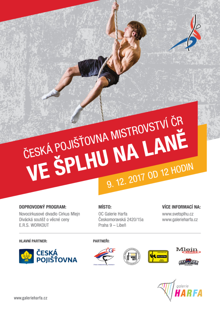 Česká pojišťovna Mistrovství ČR ve šplhu na laně 2017 - plakát