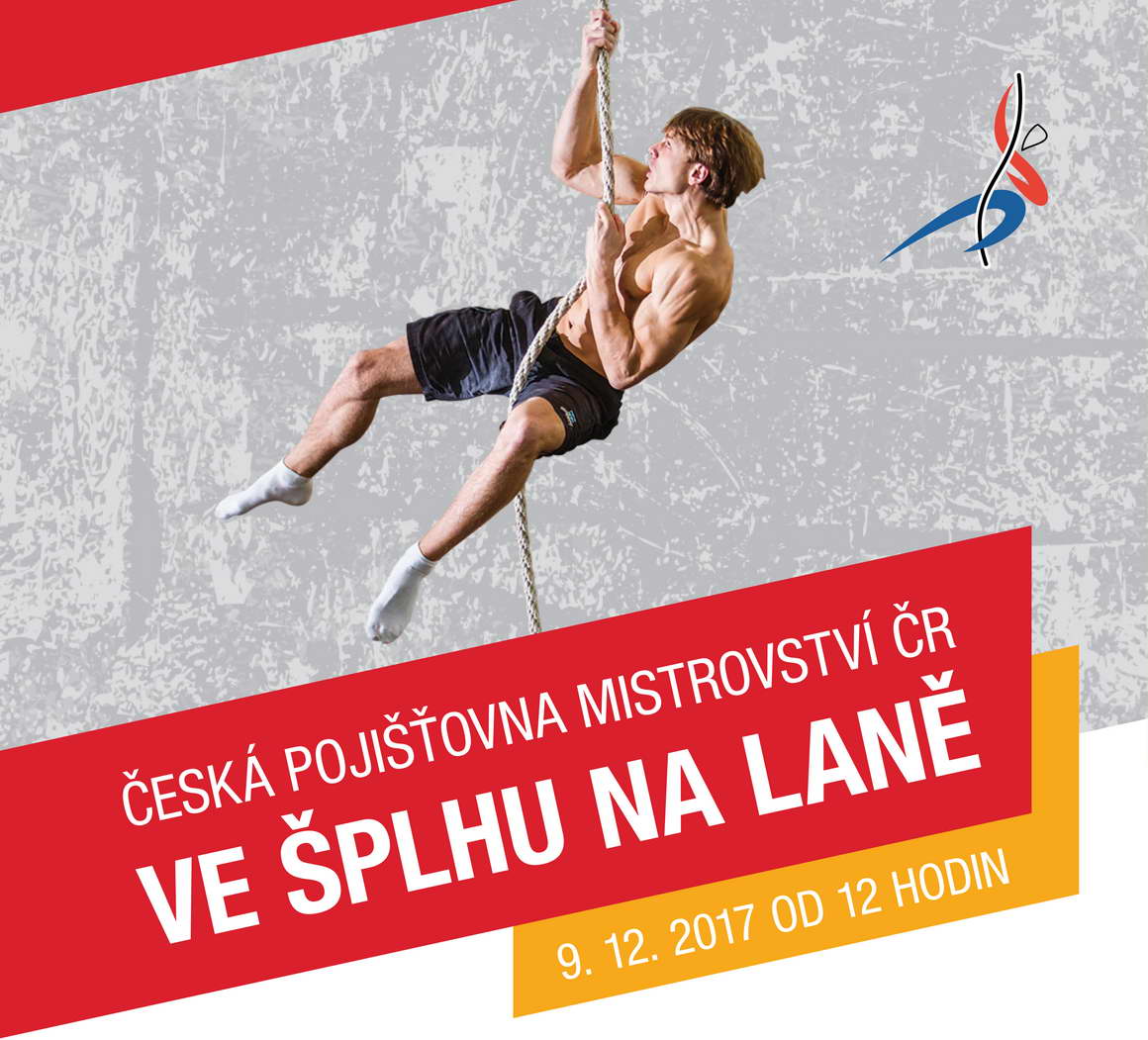 Česká pojišťovna Mistrovství ČR ve šplhu na laně 2017 - plakát - live