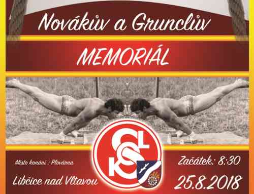 Novákův a Grunclův memoriál – Libčice 2018 – propozice a přihláška